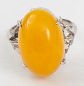 VINTAGE 14K WHITE GOLD FILIGRE