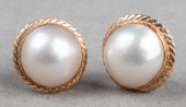 VINTAGE 14K YELLOW GOLD & MABE