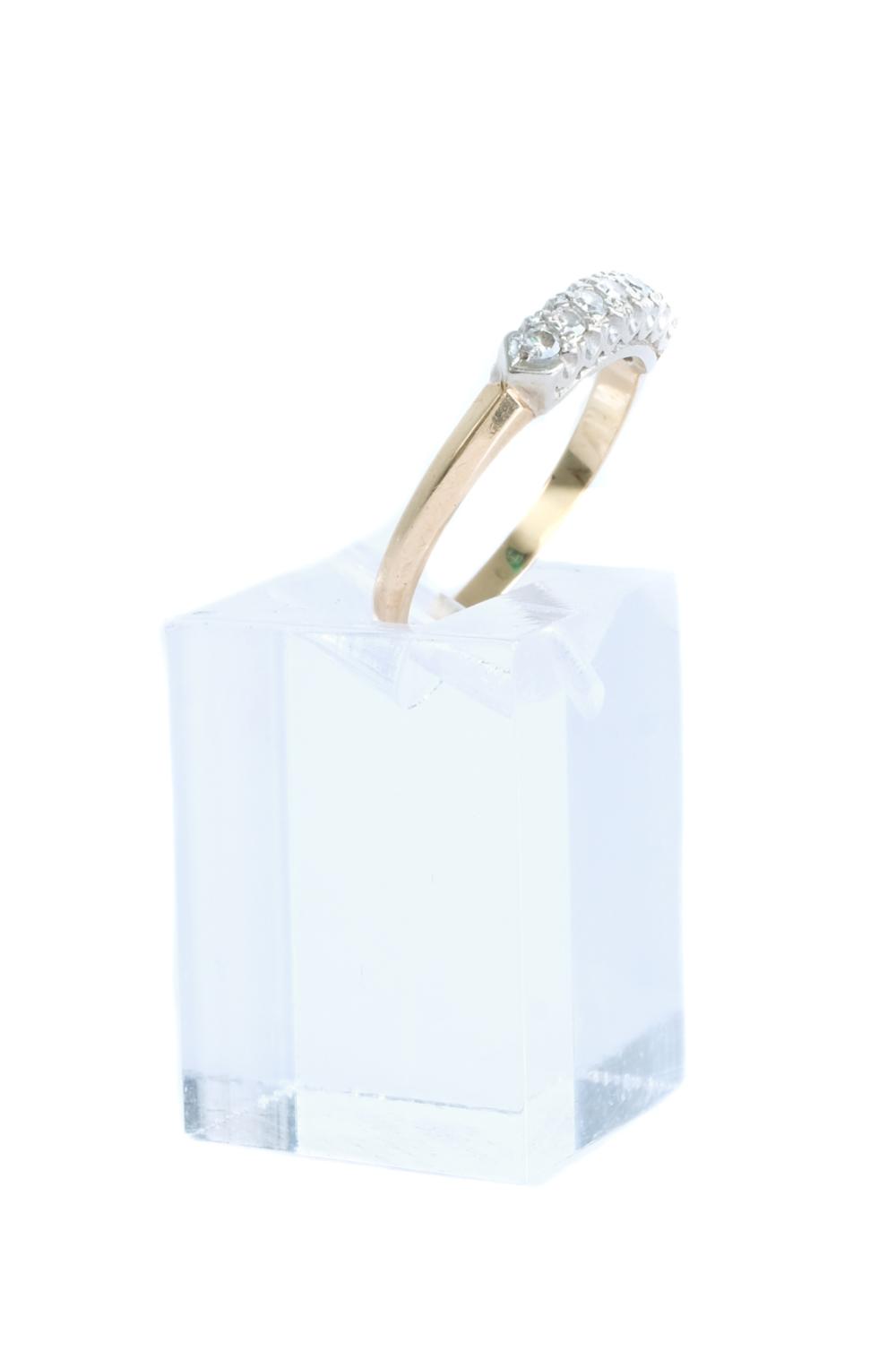 VINTAGE 14K YELLOW GOLD DIAMOND