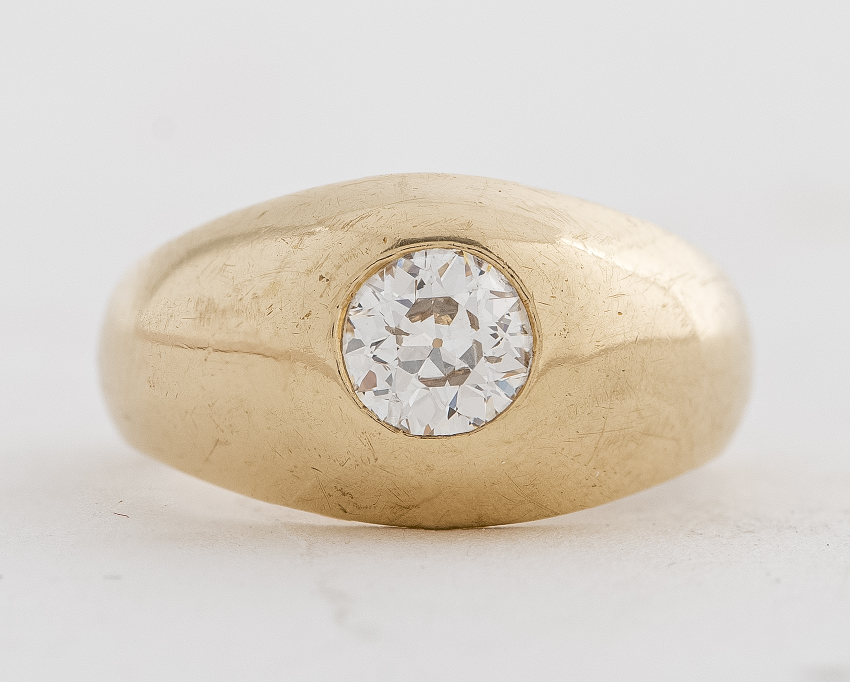 VINTAGE 14K YELLOW GOLD DIAMOND