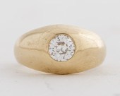 VINTAGE 14K YELLOW GOLD DIAMON