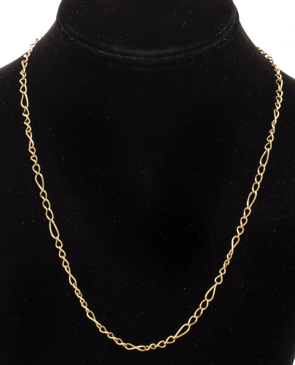 VINTAGE 14K YELLOW GOLD FIGARO LINK