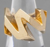VINTAGE 14K YELLOW GOLD GEOMET