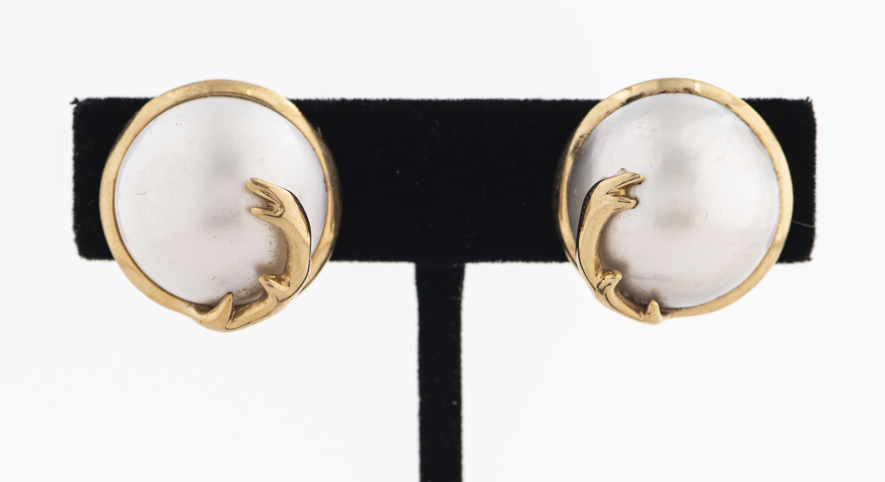 VINTAGE 14K YELLOW GOLD MABE