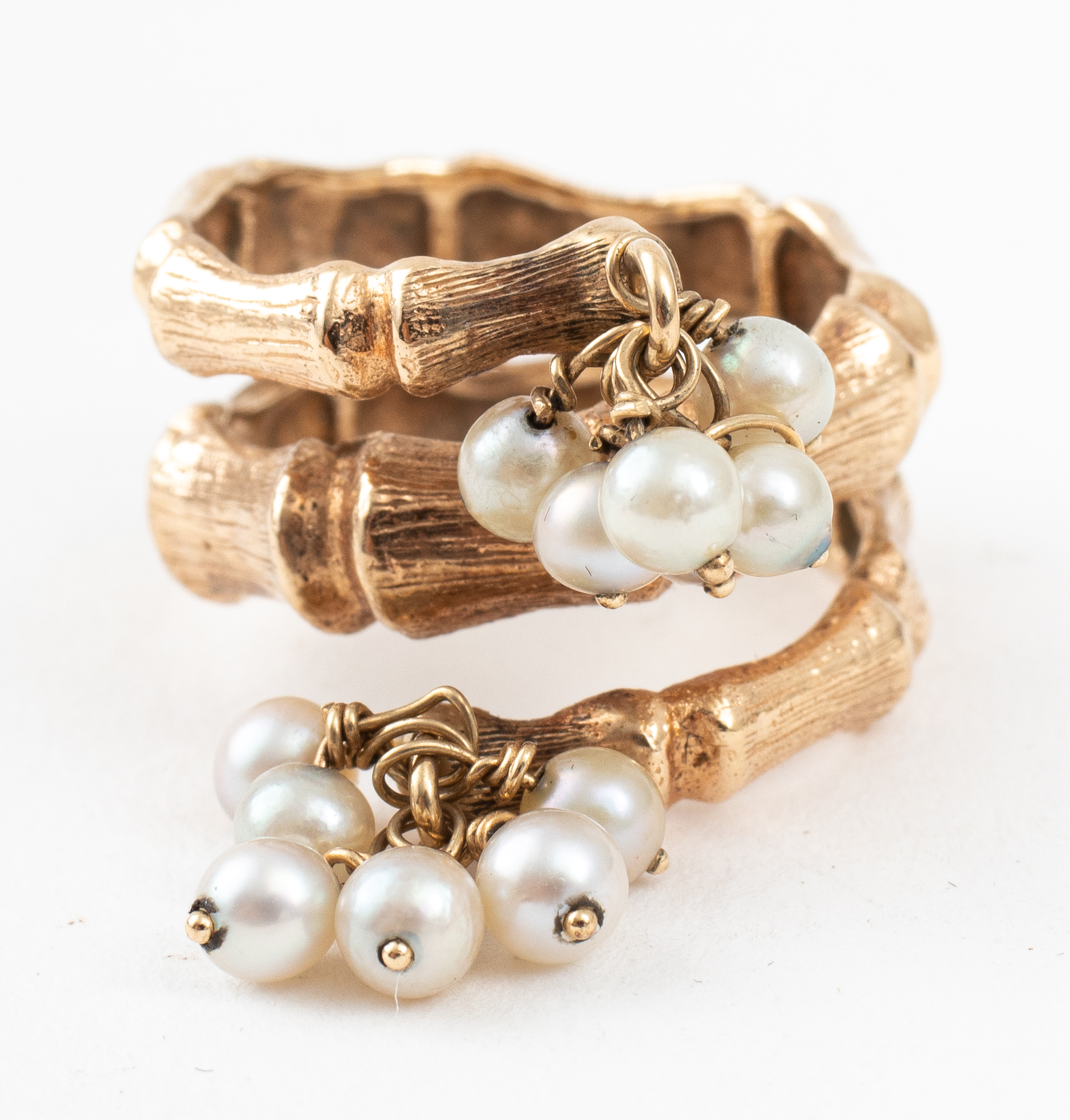 VINTAGE 14K YELLOW GOLD PEARL