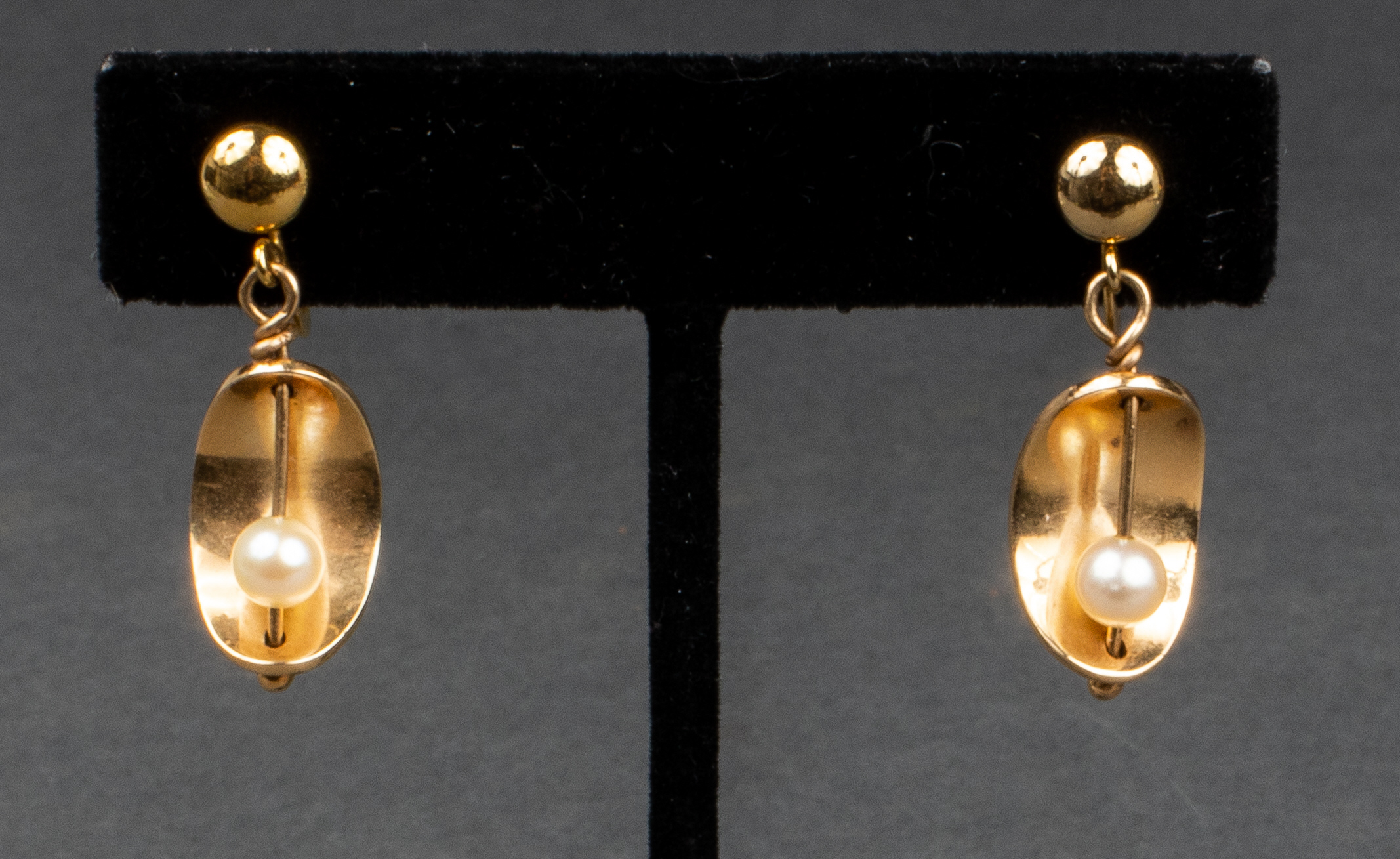 VINTAGE 14K YELLOW GOLD PEARL