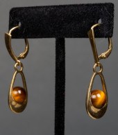 VINTAGE 14K YELLOW GOLD TIGER'