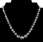 VINTAGE 14K YG AMMONITE BEADED