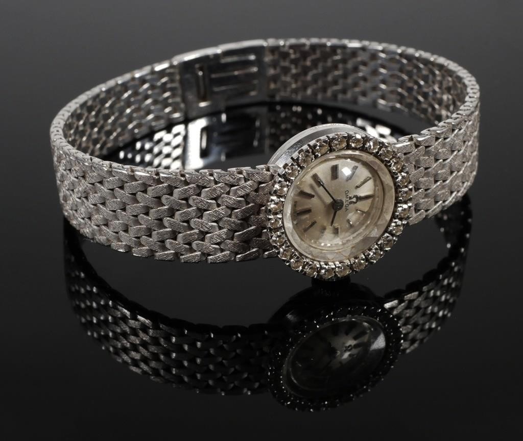 VINTAGE 18K GOLD OMEGA LADIES