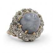 VINTAGE 18K GOLD & STAR SAPPHI