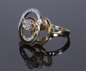 VINTAGE 18K YELLOW AND WHITE G