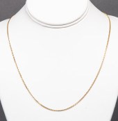 VINTAGE 18K YELLOW GOLD CURB L
