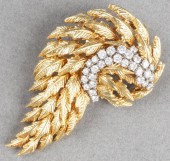 VINTAGE 18K YELLOW GOLD DIAMON