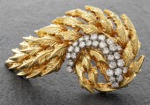 VINTAGE 18K YELLOW GOLD DIAMON