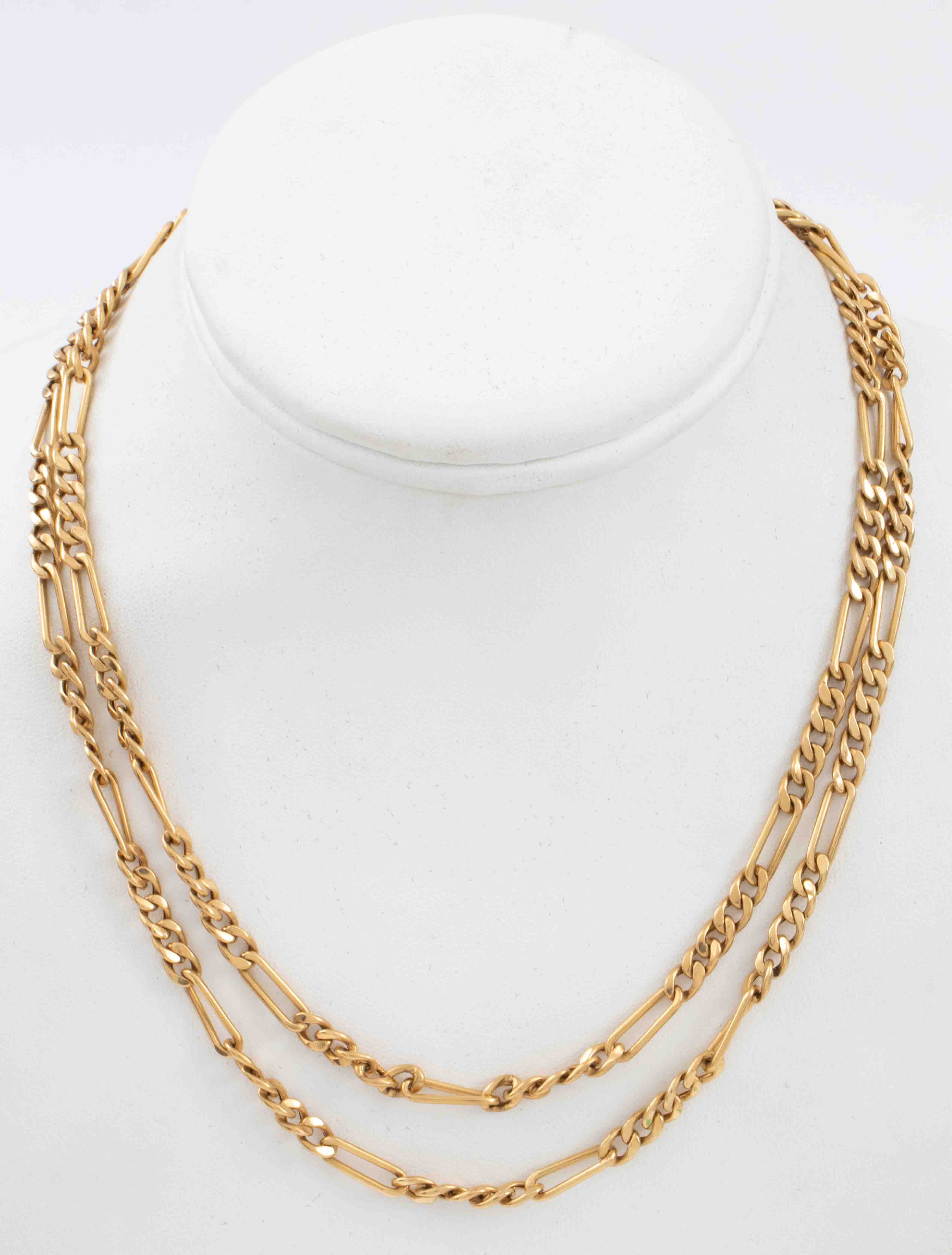 VINTAGE 18K YELLOW GOLD FIGARO
