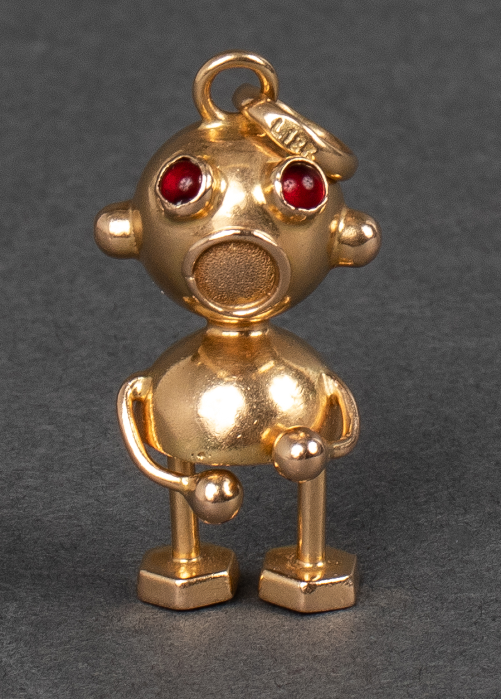 VINTAGE 18K YELLOW GOLD ROBOT
