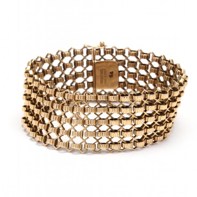 VINTAGE 18KT GOLD BRACELET, TIFFANY