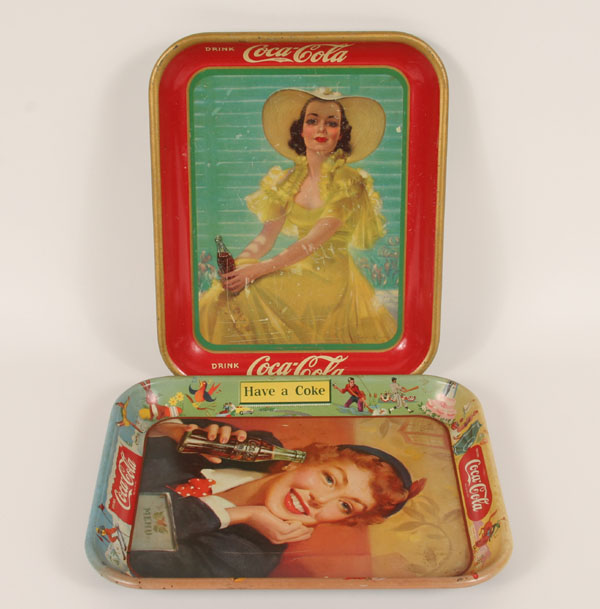 Vintage 1938 and 1953 Coca-Cola