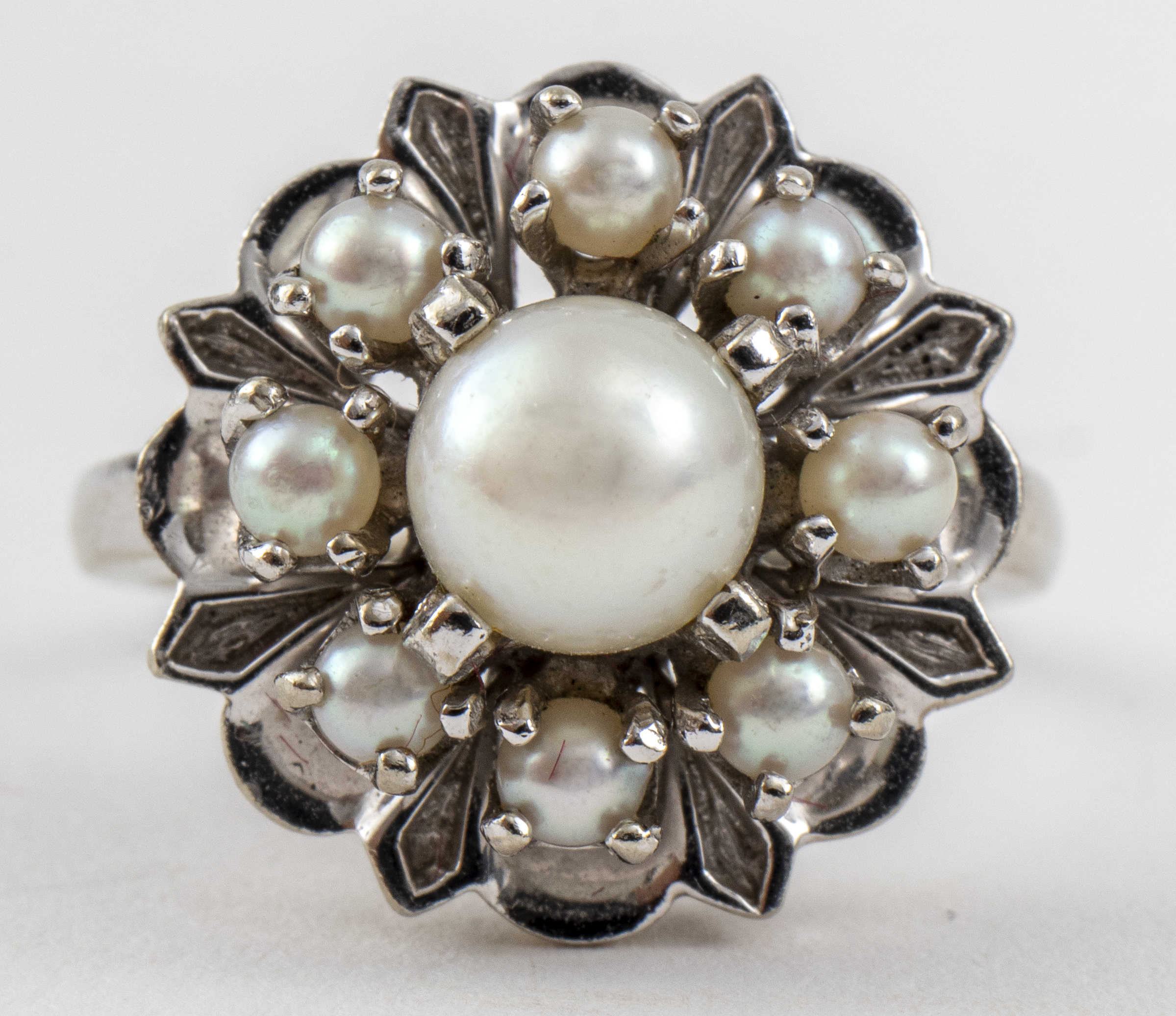 VINTAGE 1940S 10K WHITE GOLD