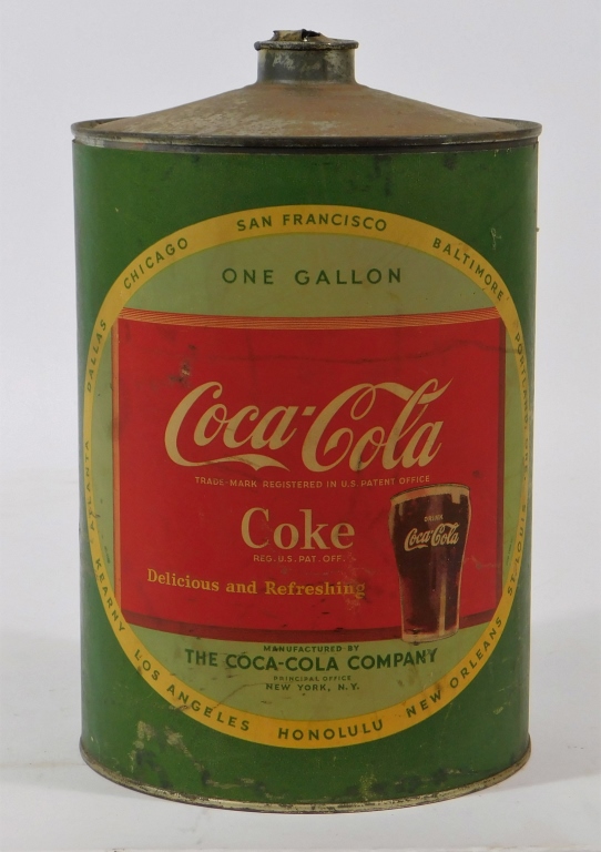 VINTAGE 1940'S COCA-COLA 1 GALLON