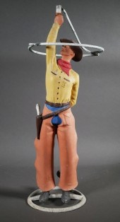 VINTAGE 1950S COWBOY LAWN SPRI