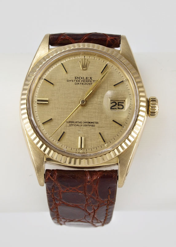 VINTAGE 1959 ROLEX WRIST WATCH: 18K