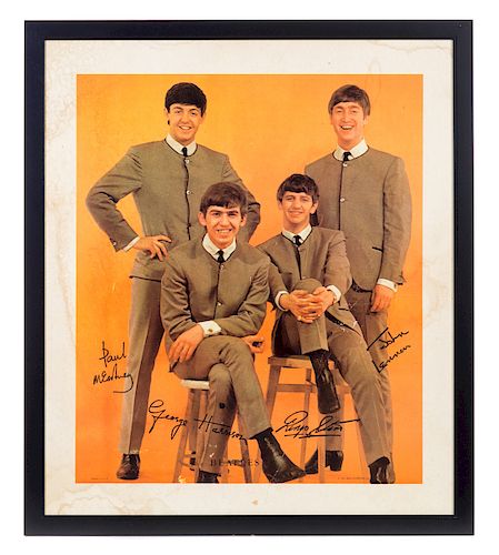 VINTAGE 1964 THE BEATLES POSTERGood