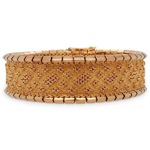 VINTAGE 19K GOLD WEAVE