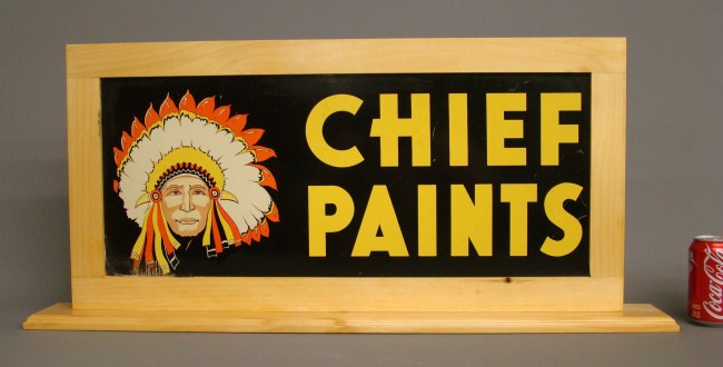 Vintage 2 sided ''Chiefs Paint''