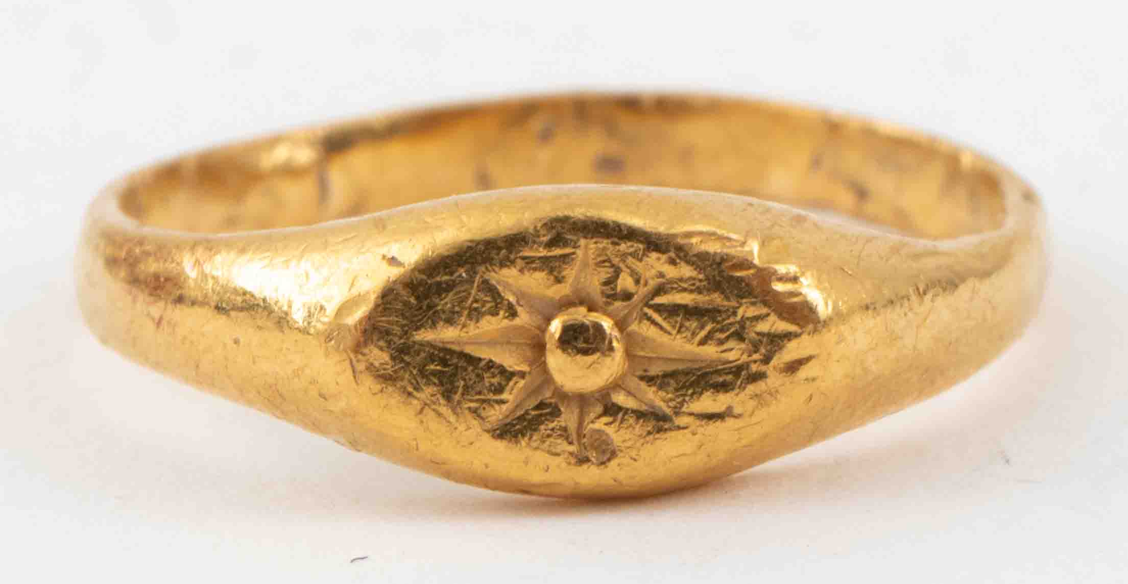 VINTAGE 24K YELLOW GOLD GYPSY