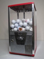 Vintage 25 cent golf ball disp