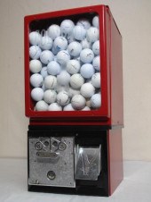 Vintage 50 cent golf ball disp