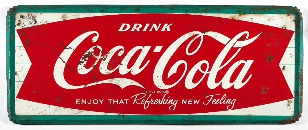 VINTAGE 56" COCA COLA METAL