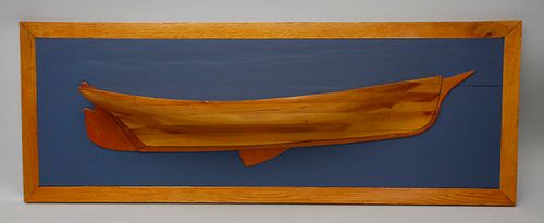 VINTAGE 7-LIFT HALF HULL MOUNTED ON