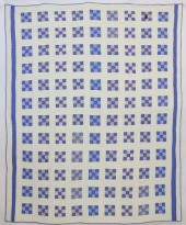 VINTAGE 9-PATCH BLUE AND WHITE