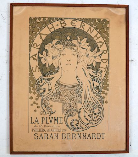 VINTAGE A. MUCHA SARAH BERNHARDT