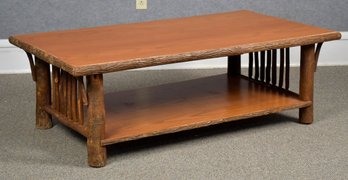 Vintage Adirondack coffee table, by