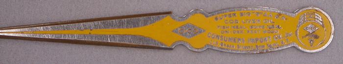Vintage advertising white metal