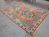 VINTAGE AFGHAN HAND KNOTTED WO