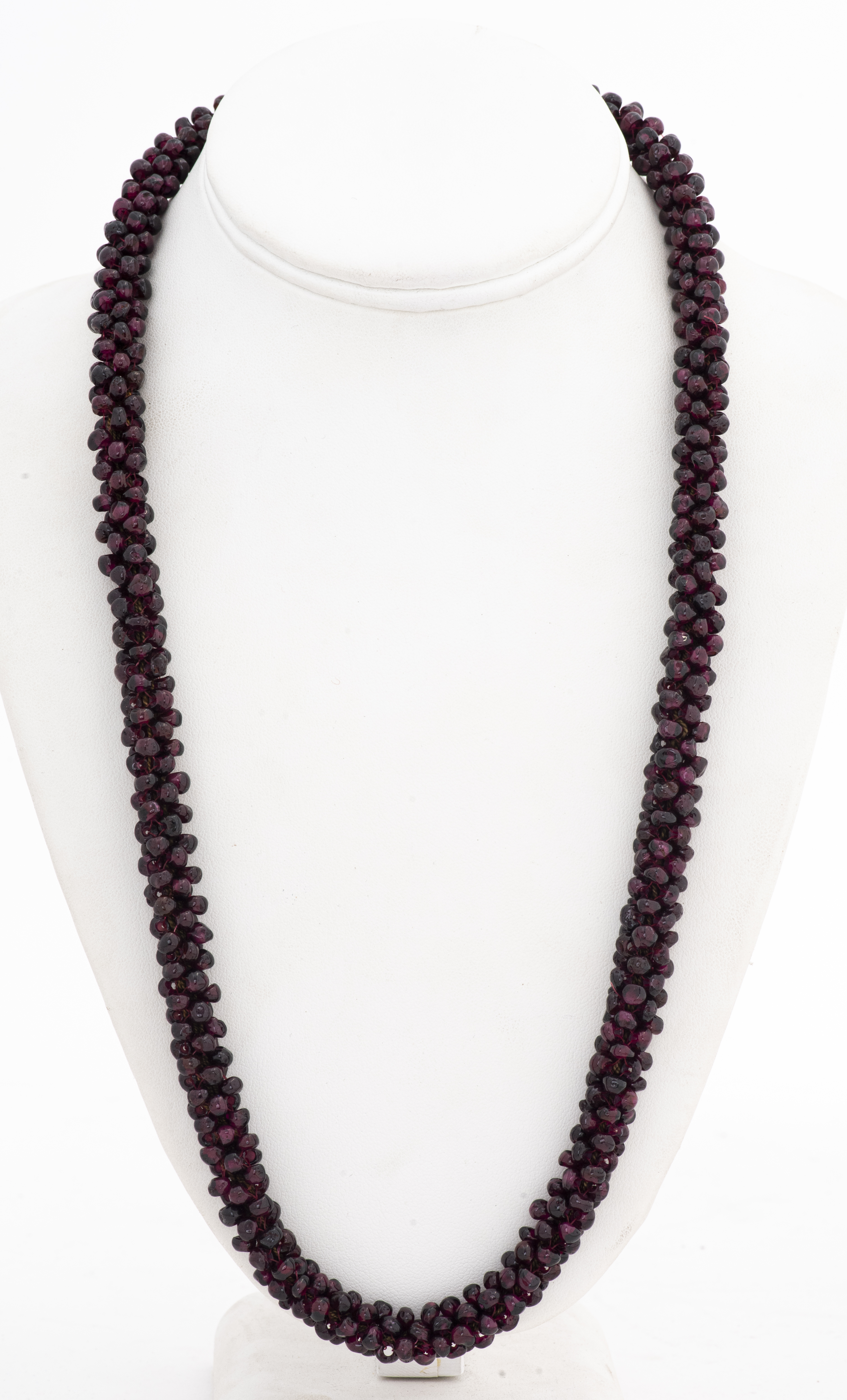 VINTAGE ALMANDINE GARNET WOVEN BEAD