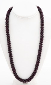 VINTAGE ALMANDINE GARNET WOVEN
