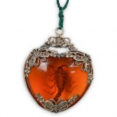 VINTAGE AMBER COLORED SCORPION