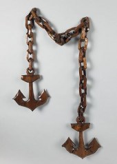 VINTAGE AMERICAN CARVED FOLK A