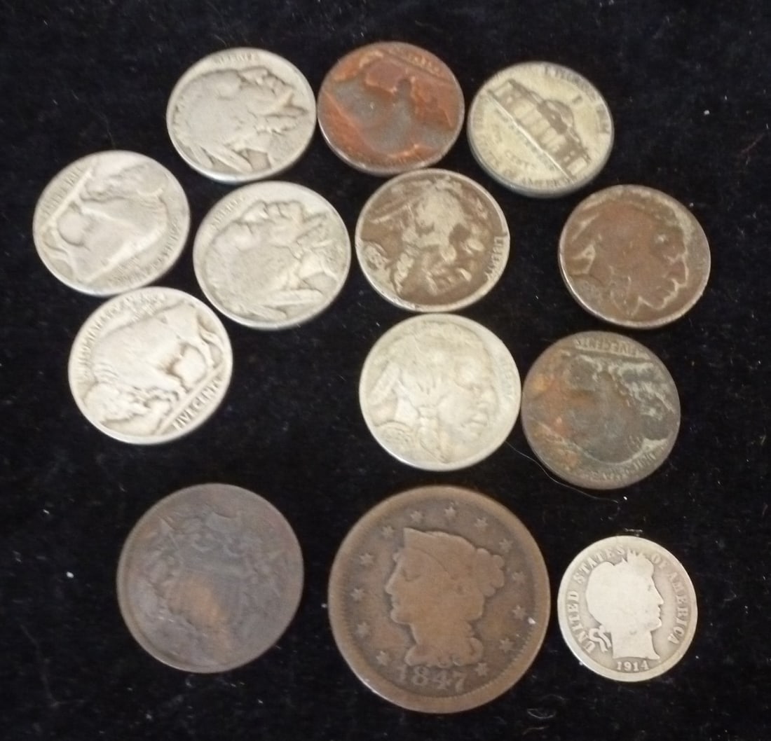 VINTAGE AMERICAN COINAGE; BARBER