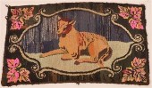 VINTAGE AMISH HOOKED RUG WITH
