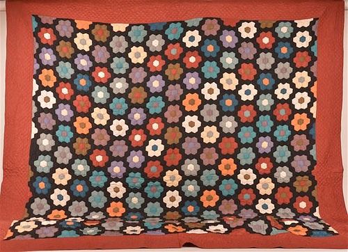 VINTAGE AMISH RAYON FLORAL