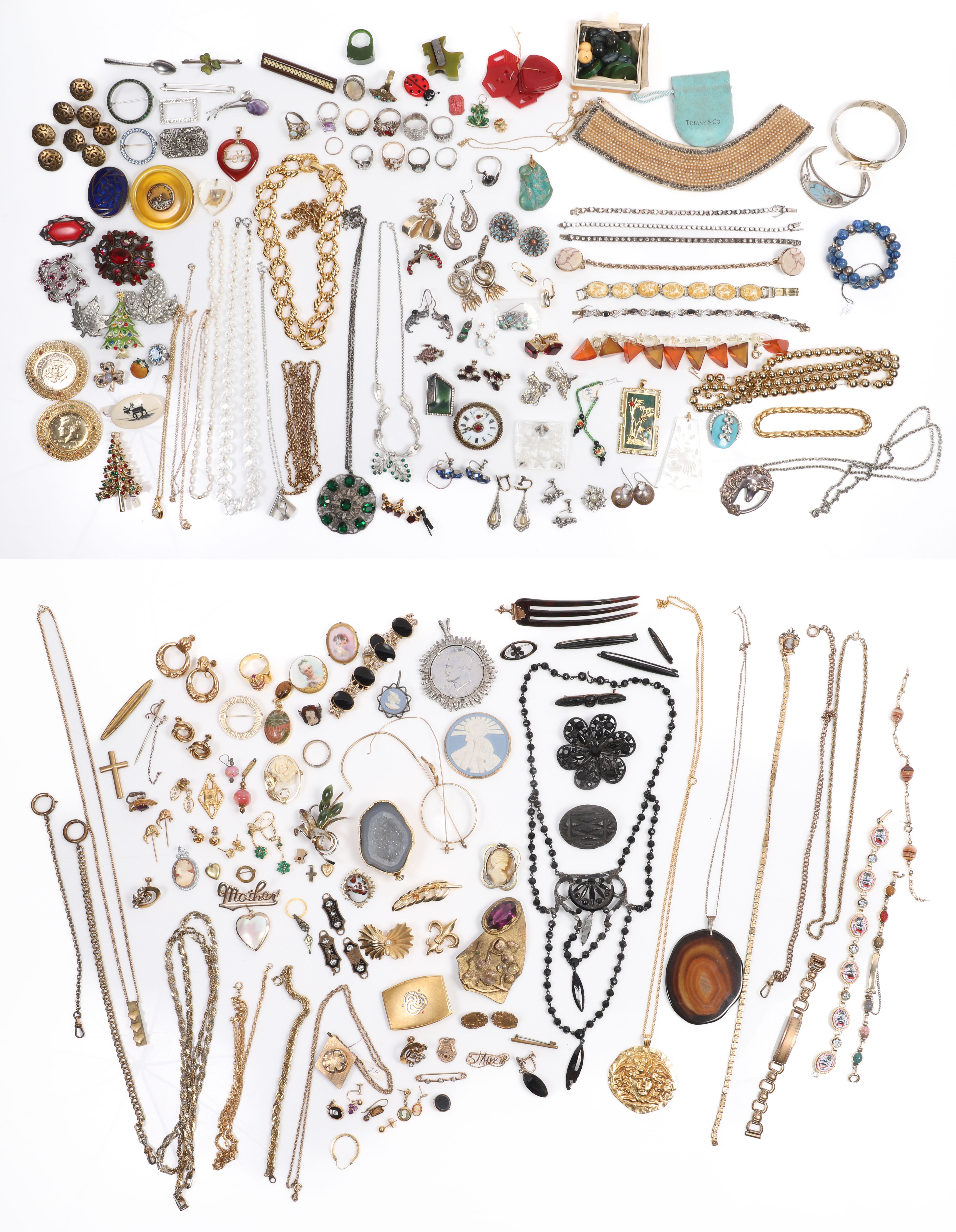 Vintage and antique costume jewelry