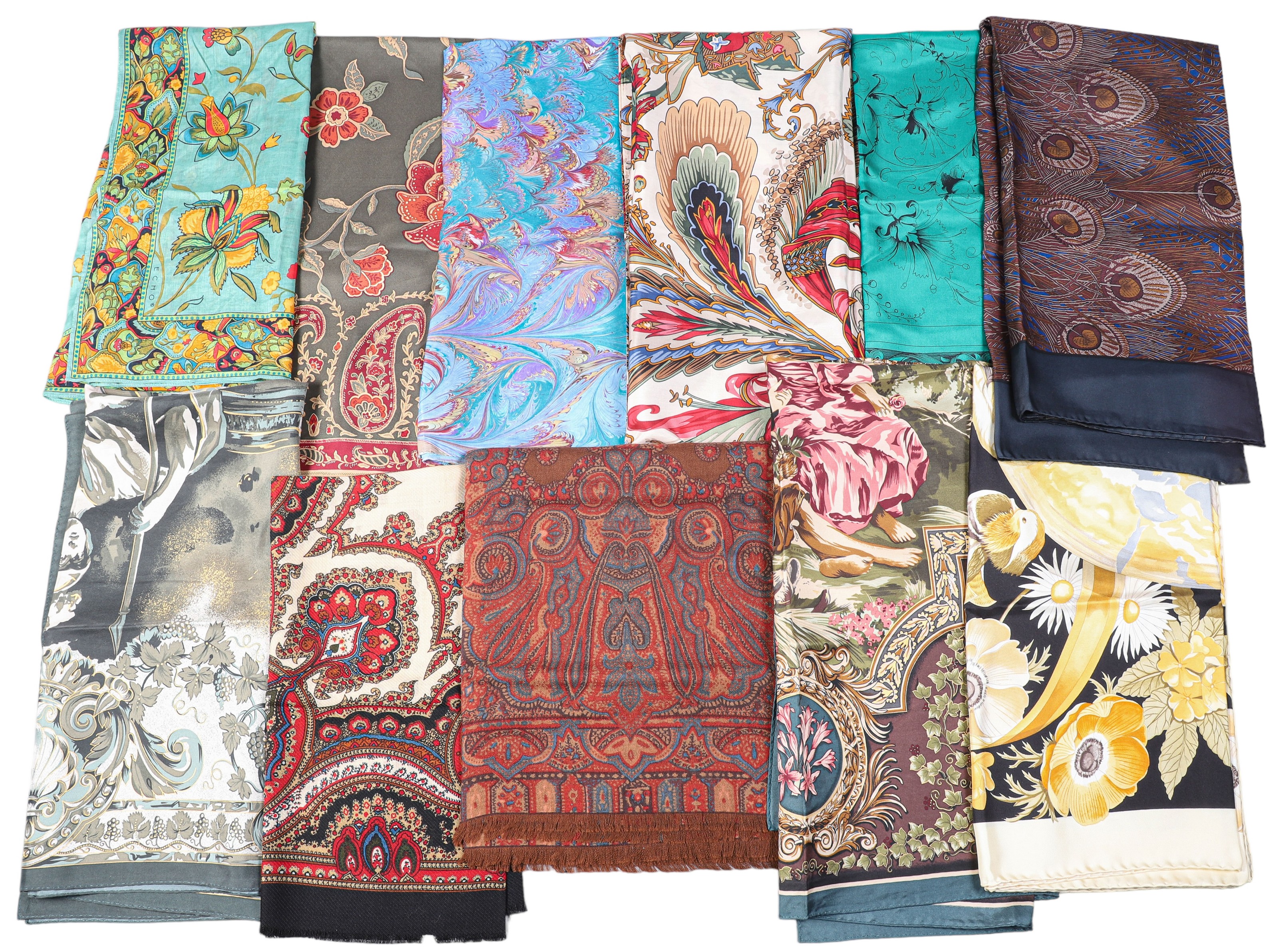 Vintage and designer scarves and