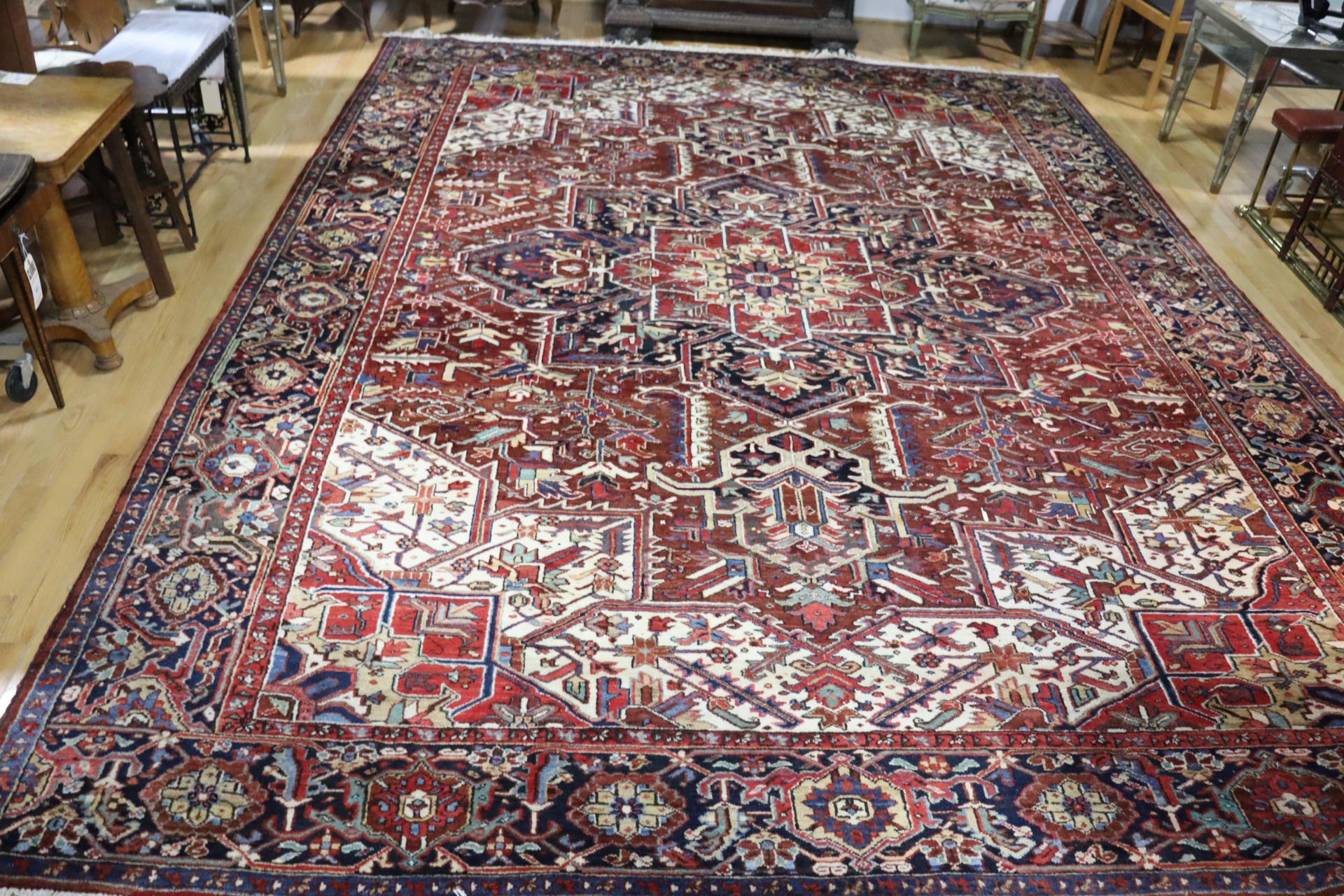 VINTAGE AND FINELY HAND KNOTTED