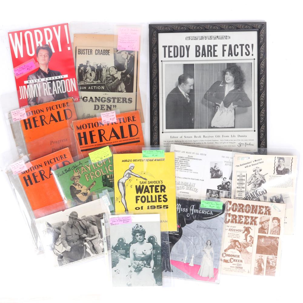 VINTAGE & ANTIQUE 14PC MOVIE & TV